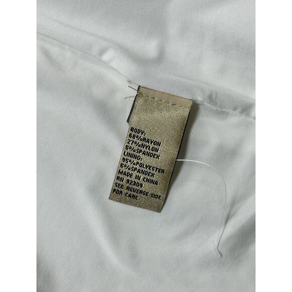 DG2 Diane Gilman Blazer Womens 1X White Zip Pocket Knit Open Front Jacket - Picture 10 of 13